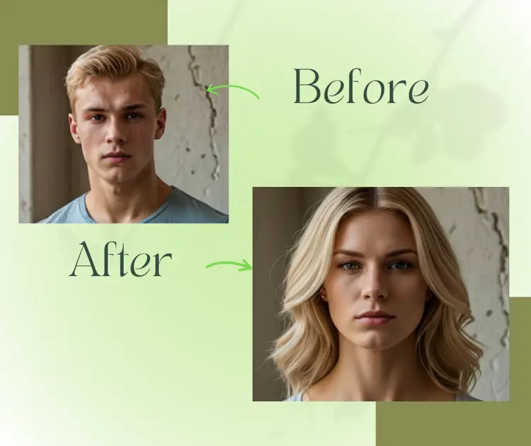 AI Gender Swap Filter